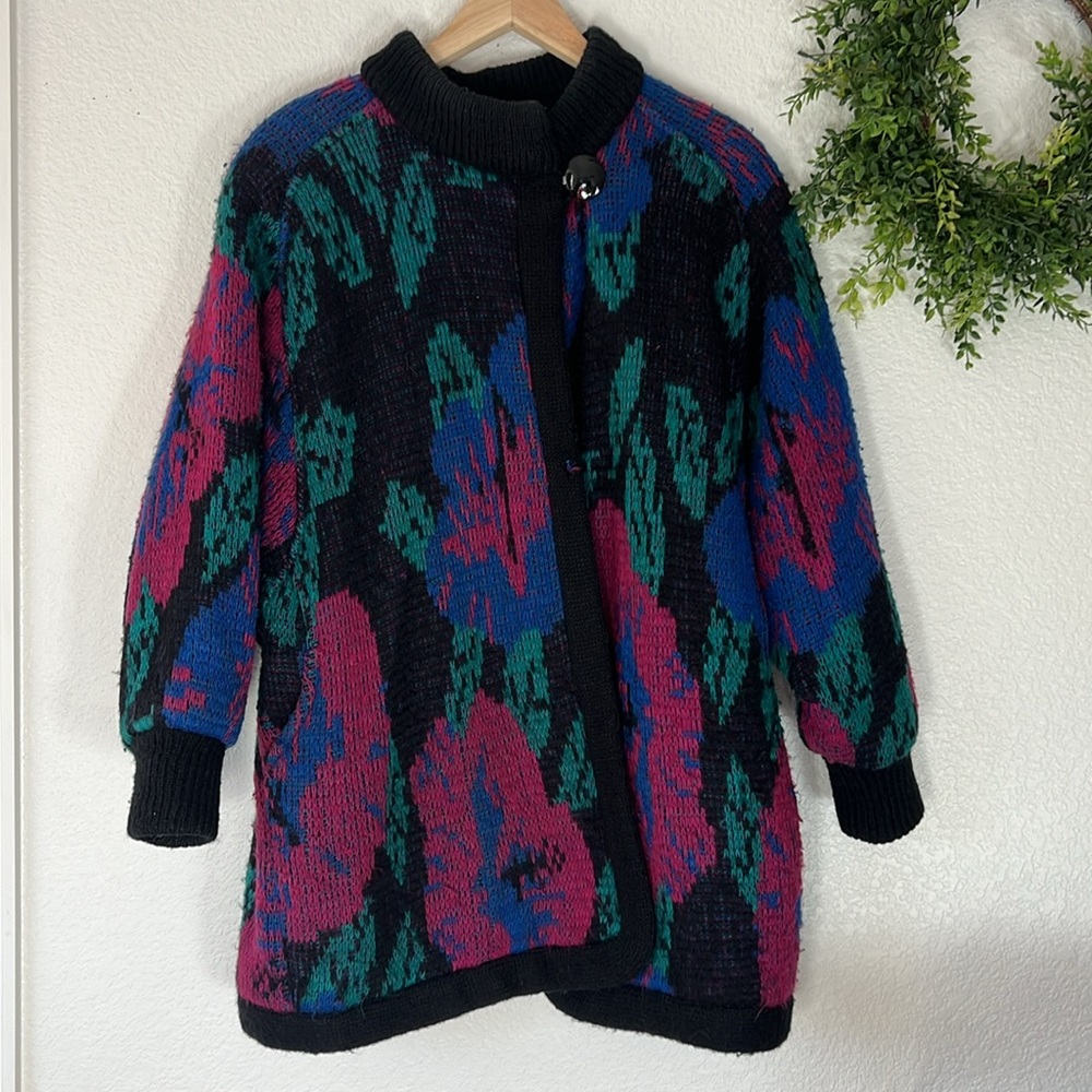 Retro 90s R. Ramblers Oversized Slouchy Sweater Jacket